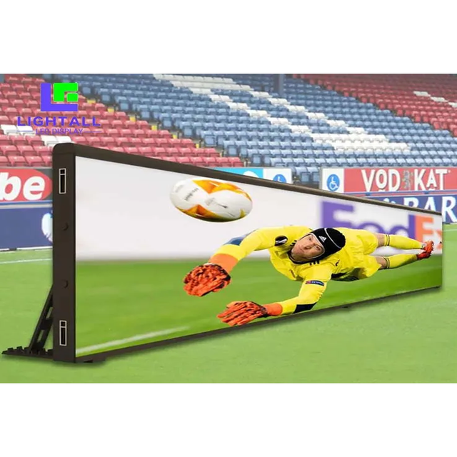 LIGHTALL P10 Perimeter Stadium Football LED Display Outdoor Advertising LED Screen With Soft Scoreboards LED Display Price