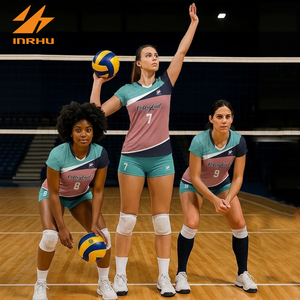 Fabriekslevering op maat gemaakte volleybaltenues, sneldrogend polyester volleybaluniform, unisex volleybaluniformen voor teams & training - Product Image 5