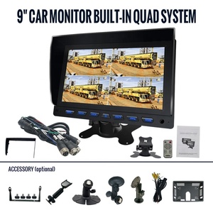 Monitor <span class=keywords><strong>DVR</strong></span> AHD para coche de 9 pulgadas, grabadora Digital de vehículo de fábrica, pantalla dividida de 2/4/8 canales, pantalla cuádruple, GPS, TFT, Ayuda de marcha atrás - Product Image 5