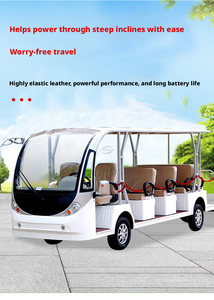 Minibús Eléctrico de Cuatro Ruedas para Transporte Turístico de Lujo, 14 Pasajeros, Certificado CE DOT, Color Personalizado, para Transporte en Aldeas Turísticas - Product Image 5