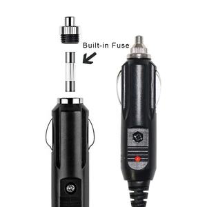 ปลั๊กอะแดปเตอร์12โวลต์สำหรับรถยนต์,หัวเสียบแรงดันไฟฟ้าสายปั๊มสายไฟที่จุดบุหรี่ตัวผู้ถึง12 V 12ft - Product Image 4