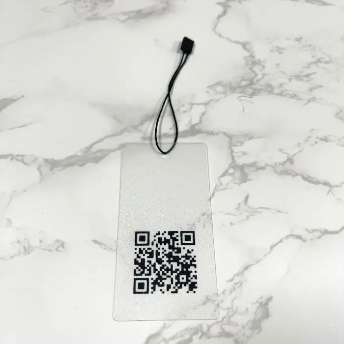 Clear Price Tag Hang Tags with Eyelet Transparent Wholesale Clothing Price Tag Cardboard Custom Cloth PVC Plastic Paper Printed