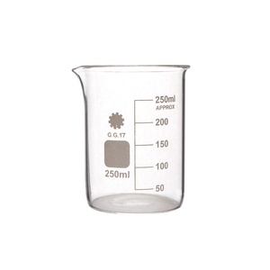 Vaso medidor de vidrio borosilicato de 250 ml, 100 ml, 40 ml con boquilla para uso en laboratorio - Product Image 2