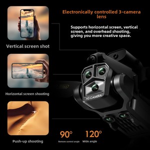 K10max HD Ba máy ảnh tránh chướng ngại vật quang học dòng chảy định vị rc Quadcopter video ghi âm bay không người lái - Product Image 3