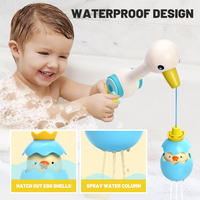Zhorya Jeu de pêche magnétique avec éclairage, jouet de bain, jouets à jets d'eau, jeu de pêche pour enfants