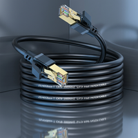 Kabel Ethernet SFTP Cat6 Cat6A Cat7 Cat8 Outdoor Indoor 10M 20M 30M 50M Patch Cord Jaringan LAN Selubung PVC
