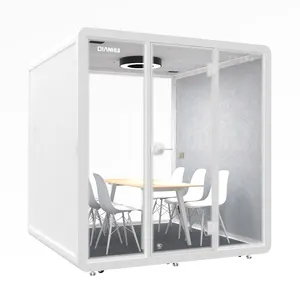 Quite space soundproof capsule 4 person meeting pod portable soundproof room for medical CE ODM