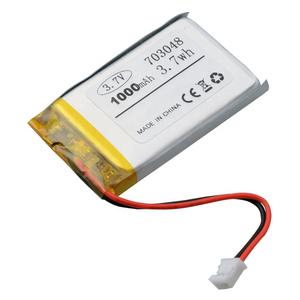 703048 <span class=keywords><strong>3</strong></span>,7V 1000mAh 4,44Wh 353048 453048 553048 6503048 753048 853048 953048 Wiederaufladbarer Polymer-Lithium-Ionen-Akku - Product Image 1