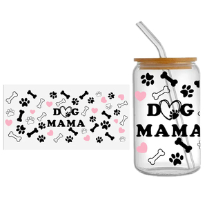 Cat 16oz libey vetro può Tumbler UV DTF adesivo avvolgente impermeabile resistente ai graffi freddo sublimazione Design Transfer - Product Image 5
