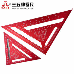 Équerre en alliage d'aluminium Licheng, équerre métrique, équerre industrielle OEM, équerre de <span class=keywords><strong>charpentier</strong></span>, règle triangulaire de mesure de 7 pouces et 12 pouces - Product Image 4