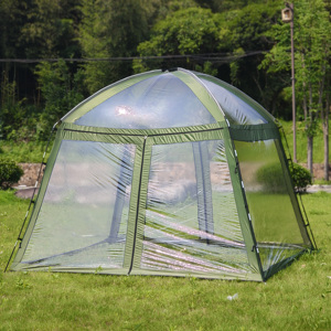 Carpa Deportiva de 10x10 Pies, Carpa Transparente Portátil con Cubierta Superior Extraíble para 6 Personas, Carpa Burbuja Espaciosa para Exteriores, Patio y Aire Libre - Product Image 2
