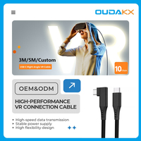 Cable USB 3.1 Tipo C de 2 Metros, en Tendencia, con Conector de 90 Grados, Transferencia de Datos de 10 Gbps, Carga Rápida de 240 W, 48 V, 5 A, Cable de Vídeo 8K OEM VR Link