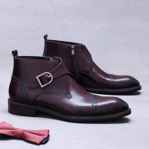 Zapatos formales de lujo para hombre 2025, de cuero genuino, con hebilla personalizable, de alta calidad para negocios y moda. - Product Image 1