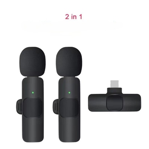 K8 K9 <span class=keywords><strong>Mini</strong></span> Clip portátil en el teléfono Micrófono Inalámbrico Solapa Micrófonos para iPhone Teléfono móvil - Product Image 4