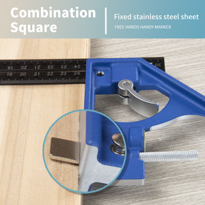 Nuovo tipo di lega di alluminio da 300mm righello quadrato scorrevole a <span class=keywords><strong>45</strong></span>/90 gradi con matita e fori piccoli - Product Image 6