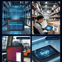 Tablette robuste industrielle de 10,1 pouces, Windows 10/11 Pro, double batterie remplaçable à chaud et construction renforcée