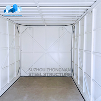 Zhongnan personnalisé Q235 9ft 16ft 19ft préfabriqué assembler mobile portable pliant pliable conteneur de stockage