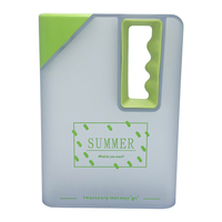 Bouteille d'eau A5 plate réutilisable, 1 pièce, à la mode, avec logo personnalisé, portable et créatif, de forme carrée, pour notebook, en plastique