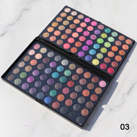 Palette de fards à paupières professionnels 120 couleurs de maquillage minéral de longue durée pour les tons de peau clairs et clairs Logo personnalisé