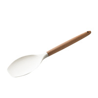 Offre Spéciale de haute qualité 11 pièces accessoires de cuisine en Silicone outils de cuisson ensembles d'ustensiles de spatule de cuisine avec manche en bois