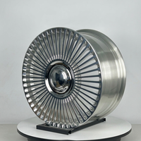 Nouvelles jantes en alliage d'aluminium forgé sur mesure de 18 pouces 5x114.3 à rayons multiples, finition polie miroir chromée, pour berline de luxe H5 modifiée VIP