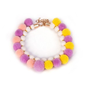 Dada Bear Pet Pom Pom <b>Collar</b> Color Blocking Adjustable <b>Small</b> <b>Dog</b> Cat Accessory All Seasons - Product Image 5