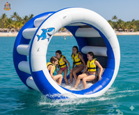 Grande structure de jeu aquatique gonflable en PVC, plateforme flottante pour piscine, usage commercial, extérieur, adulte, loisirs aquatiques