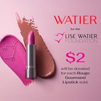 Rouge à lèvres Lise Watier Rouge Gourmand, taille standard - Réduit les ridules et les rides, emballage en tube, fabriqué au Canada