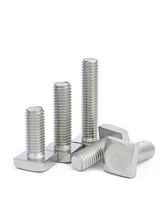 Pernos con Ranura en T de Fábrica Bibo Yaente, Fijaciones Industriales M4-M12, Pernos de Cabeza Cuadrada de Acero Inoxidable 304 - Product Image 3