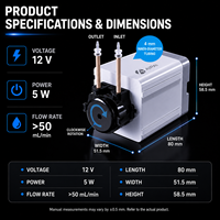 Doseur WiFi AIPAI pour aquarium, pompe péristaltique silencieuse, contrôle par application, distributeur programmable de suppléments liquides pour réservoirs de récif