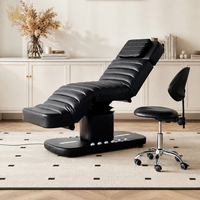 Lit de massage électrique moderne réglable en hauteur, lit de salon de beauté réglable en cuir PU durable, lits faciaux pour clinique esthétique et salon
