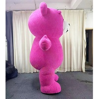 Top Pick CE Costume en peluche gonflable super doux en forme d'ours en peluche avec logo personnalisé et casque de sécurité pour mascotte adulte, cosplay animal