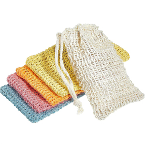 Pochette en sisal de chanvre naturel personnalisée avec cordon de serrage pour les économiseurs de savon de salle de bain et de <span class=keywords><strong>cuisine</strong></span> Impression écologique pour l'industrie - Product Image 3