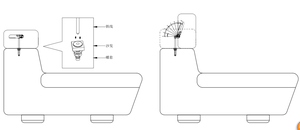 อะไหล่<span class=keywords><strong>โซฟา</strong></span>ปรับเอนแบบแมนนวล ชุดกลไกบานพับพนักพิงศีรษะ ปรับมุมได้ 90-180 องศา สำหรับ<span class=keywords><strong>โซฟา</strong></span>ปรับเอน ขายส่ง - Product Image 2