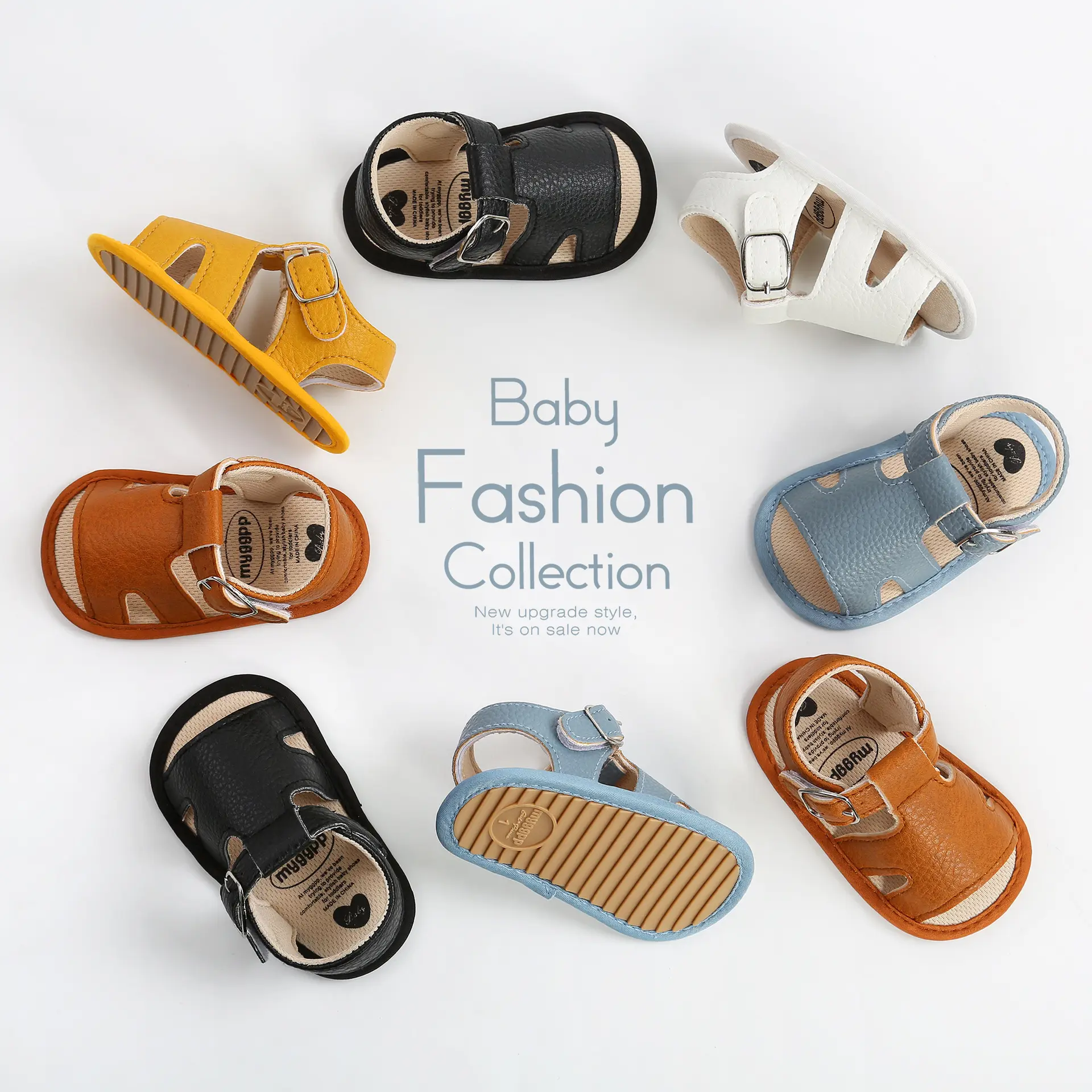 Baby Boy Sandals PU Infant Girl Sandals Toddler Summer Walking Shoes Newborn baby shoes Beach Shoes