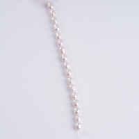 Perles de riz d'eau douce de couleur rose naturelle de qualité supérieure, 7 pouces, 8-9 mm, brins détachés pour la fabrication de bijoux