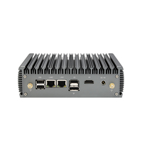 Mini PC compact sans ventilateur OEM N100 puissant, design robuste, triple affichage 4K, ports d'entrée/sortie riches pour affichage numérique et kiosque