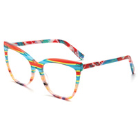Haute qualité Unique coloré acétate lunettes cadre à la mode lunettes optiques Ochki Gafas Anteojos Oculos Lunettes