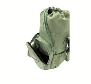 Porte-bouteille d'eau multifonction en polyester avec bandoulière, poche isolée en aluminium avec fermeture éclair, 40 oz/32 oz, pour la marche et les voyages - Product Image 6