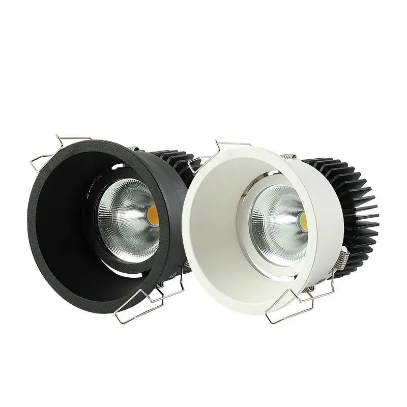 4000K Inteligente LED Downlight Dimmable Sala de estar dentro Bedchamber Recesso Profundo anti-reflexo AC220V LED spotlight Downlight