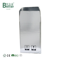 Boîtes isothermes personnalisées portables en aluminium, étanches, à impression double face, gaufrées, pour la chaîne du froid alimentaire, en matériaux recyclés