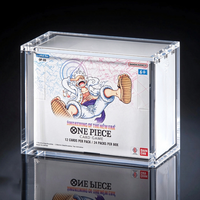Boîte de rappel TCG One Piece OP05 Époque Réveillante OP-05 en anglais, personnalisée pour la vente en gros, en acrylique pré-assemblée, transparente, anti-rouille, pour une présentation facile