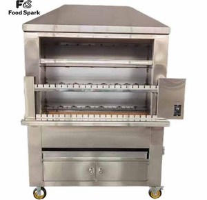 Barbecue à charbon sur chariot avec rôtissoire pour porc, poisson et crevettes, populaire et très vendu, en promotion - Product Image 1