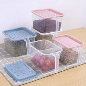 Gran oferta, caja multifunción para alimentos de cocina, caja contenedora de alimentos, caja de almacenamiento para refrigerador con asa - Product Image 4