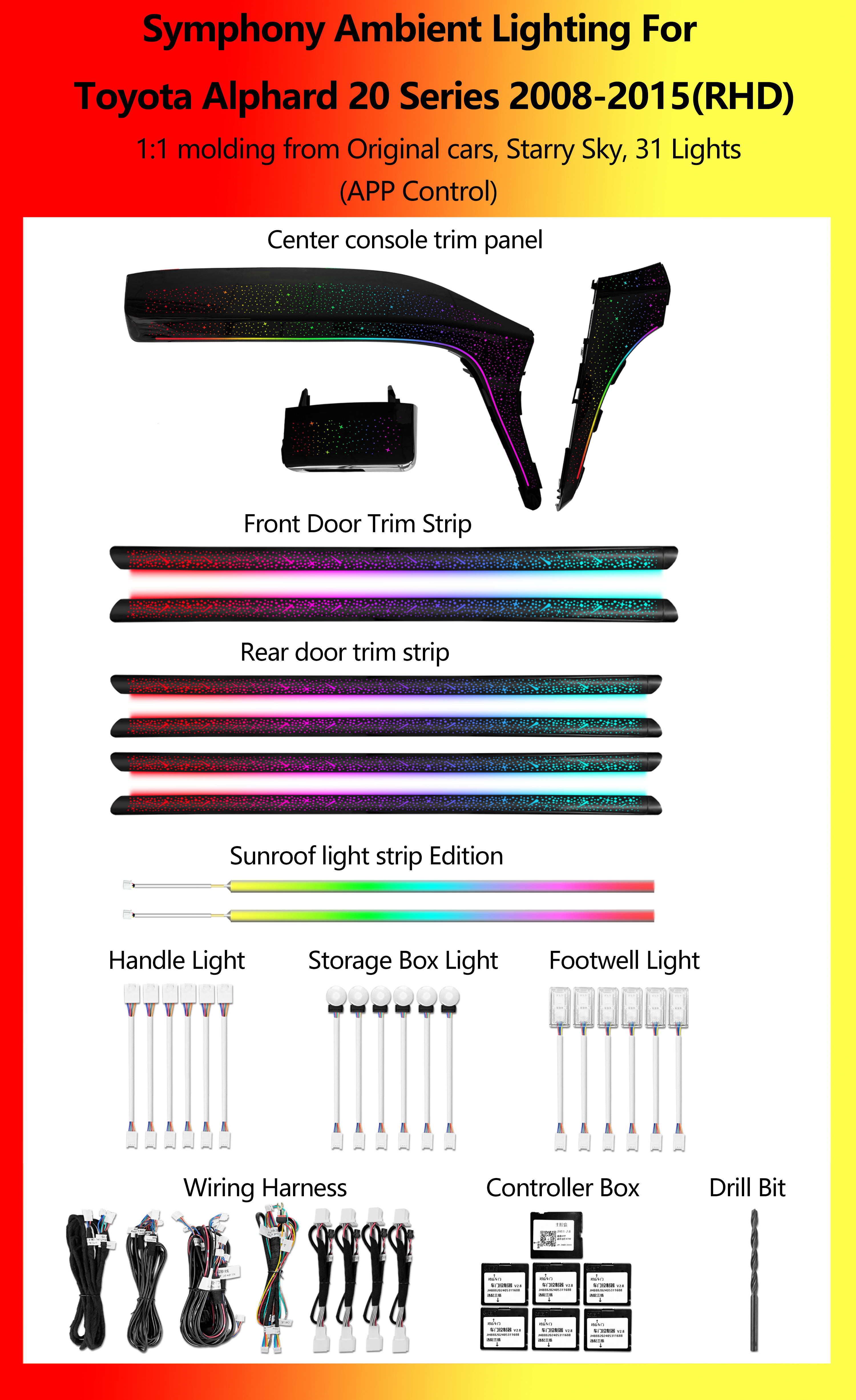 โตโยต้า อัลพาร์ด ซีรีส์ 20 สตาร์รี่ สกาย ซิมโฟนี 31 ไฟ RHD