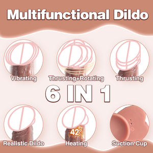 8,66 Zoll Adult Fun Strong Thrust 10 Vibrations modi Heizbarer elektrischer <span class=keywords><strong>Dildo</strong></span> für weibliche G-Punkt-Stimulation Künstlicher Penis - Product Image 3