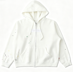Felpa con Cappuccio Unisex Primavera-Estate 2026 con Stampa Effetto Schizzi di Vernice, Stile Vintage Streetwear <span class=keywords><strong>Oversize</strong></span> per Uomo e Donna - Product Image 3