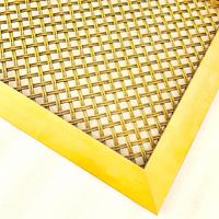 Maille métallique tissée rectangulaire en alliage d'aluminium, cuivre et acier inoxydable, résistante à l'usure, imperméable, pour décoration intérieure moderne, fournie directement par l'usine
