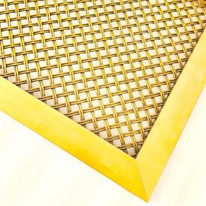 Malla Metálica Decorativa de Latón Dorado Tejida a Mano, Resistente al Fuego y a la Corrosión, para Revestimiento de Techos Comerciales de Alta Gama - Product Image 4