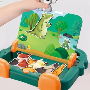 Eğitim öğretici oyuncaklar bulmaca kurulu karikatür hayvan <span class=keywords><strong>2</strong></span> in 1 öğrenme kartı oyuncak silinebilir manyetik çizim kurulu masa - Product Image 5